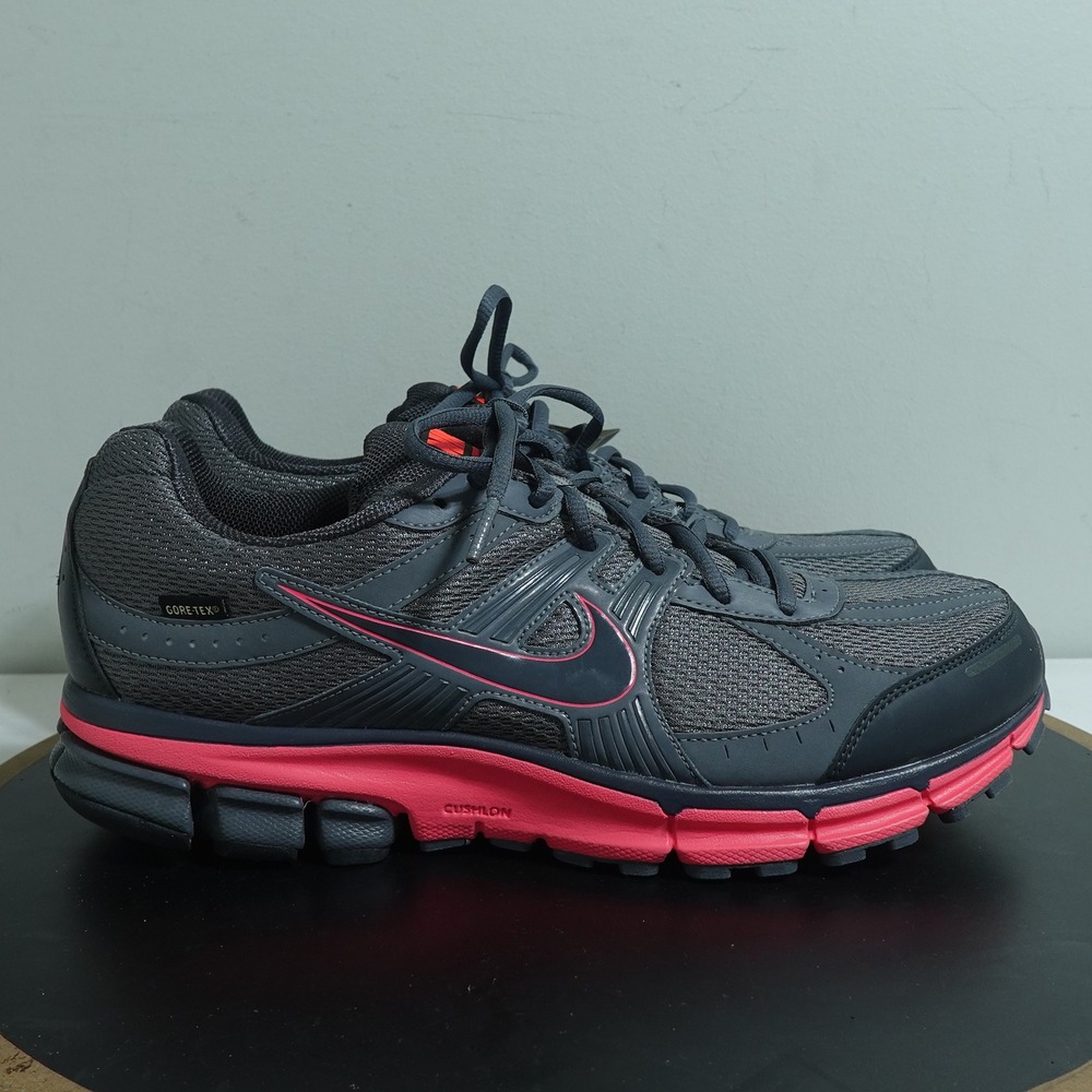 Nike Air Pegasus 27 GTX Women‎ US 12 Trail Running Shoes Waterproof Gray Red NEW